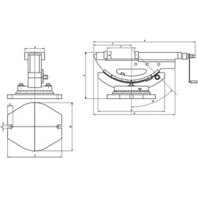 Vertex VHT-4 2 Açılı Hidrolik Makina Mengenesi