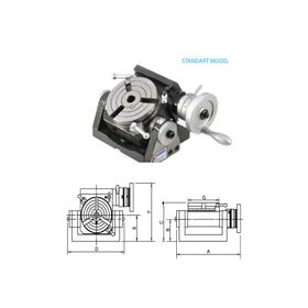 Vertex VU-150 Universal Açılı Döner Tabla