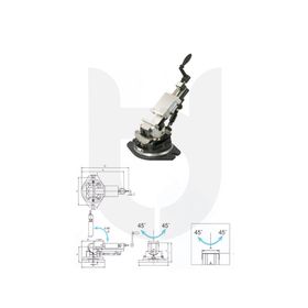 Vertex VW-4 3 Açılı 110x116 mm Mengene