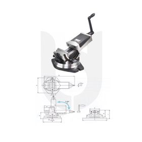 Vertex VWT-6A 2 Açılı Makina Mengenesi