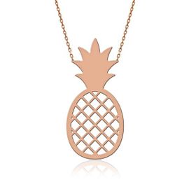 Vertigo Takı Rose Sade Ananas 925 Ayar Gümüş Kolye