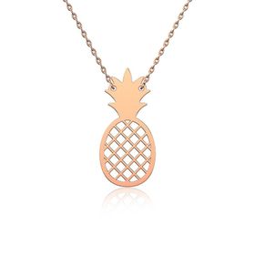 Vertigo Takı Rose Sade Ananas 925 Ayar Gümüş Kolye