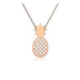 Vertigo Takı Rose Sade Ananas 925 Ayar Gümüş Kolye