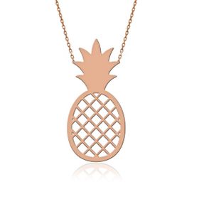 Vertigo Takı Rose Sade Ananas 925 Ayar Gümüş Kolye