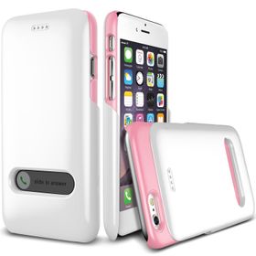 Verus iPhone 6-6S Pearl White Baby Pink 4.7 Case Slim Hard Slide Series Kılıf