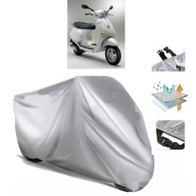 Vespa ET 4 Siyah Arka Çanta Uyumsuz Ultra Kalın Su Geçirmez Motor Brandası