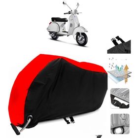Vespa PX 150 Siyah Arka Çanta Uyumsuz Ultra Kalın Su Geçirmez Motor Brandası