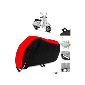 Vespa PX 150 Siyah Arka Çanta Uyumsuz Ultra Kalın Su Geçirmez Motor Brandası