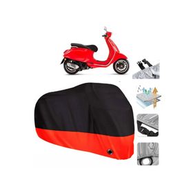 Vespa Sprint 125 Siyah Arka Çanta Uyumsuz Ultra Kalın Su Geçirmez Motor Brandası