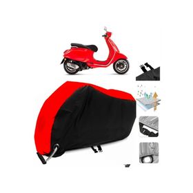 Vespa Sprint 125 Siyah Arka Çanta Uyumsuz Ultra Kalın Su Geçirmez Motor Brandası