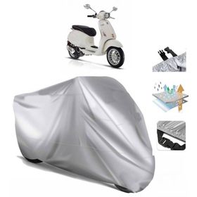 Vespa Sprint 50 Siyah Arka Çanta Uyumsuz Ultra Kalın Su Geçirmez Motor Brandası