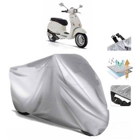 Vespa Sprint 50 Siyah Arka Çanta Uyumsuz Ultra Kalın Su Geçirmez Motor Brandası