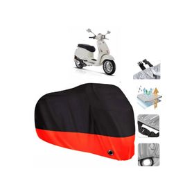 Vespa Sprint 50 Siyah Arka Çanta Uyumsuz Ultra Kalın Su Geçirmez Motor Brandası