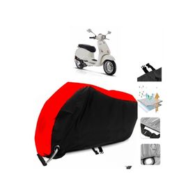 Vespa Sprint 50 Siyah Arka Çanta Uyumsuz Ultra Kalın Su Geçirmez Motor Brandası
