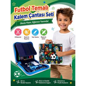 Vest VST-KS0011/U2089 Football Goal 36 Parça Boyama Seti ve Kalem Çantası