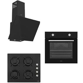 Vestel AF 4661 YS - AO-6104 YS - AD 63340 S Siyah 3'lü Ankastre Set