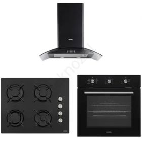 Vestel AF 6682 YS - AO 65104 S - AD 6011 S Siyah 3'lü Ankastre Set