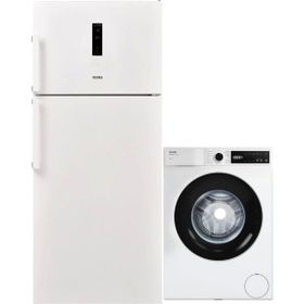 Vestel CMI 76301 Çamaşır Makinesi + NF60012 E GI PRO Buzdolabı