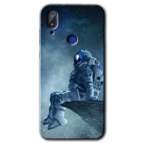 Vestel E5 Astronot Yalnızlığı Baskılı Uyumlu Silikon Kılıf