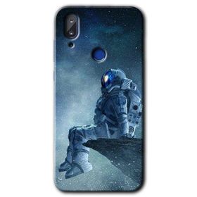 Vestel E5 Astronot Yalnızlığı Baskılı Uyumlu Silikon Kılıf