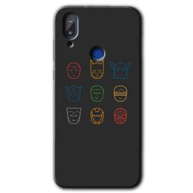 Vestel E5 Avengers Minimalism Baskılı Uyumlu Silikon Kılıf