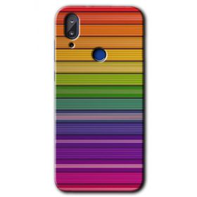 Vestel E5 Colorful Lines Baskılı Uyumlu Silikon Kılıf