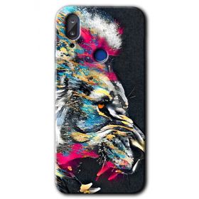 Vestel E5 Colorfull Aslan Baskılı Uyumlu Silikon Kılıf
