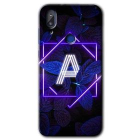 Vestel E5 Dark Neon Yaprak A Harfi Baskılı Uyumlu Silikon Kılıf