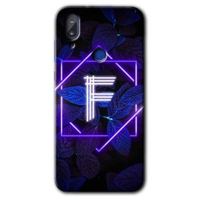 Vestel E5 Dark Neon Yaprak F Harfi Baskılı Uyumlu Silikon Kılıf