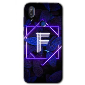 Vestel E5 Dark Neon Yaprak F Harfi Baskılı Uyumlu Silikon Kılıf