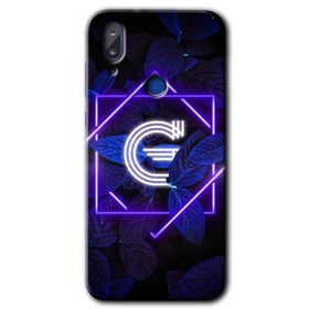 Vestel E5 Dark Neon Yaprak G Harfi Baskılı Uyumlu Silikon Kılıf