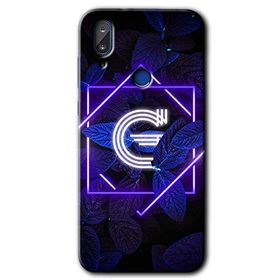 Vestel E5 Dark Neon Yaprak G Harfi Baskılı Uyumlu Silikon Kılıf
