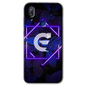 Vestel E5 Dark Neon Yaprak G Harfi Baskılı Uyumlu Silikon Kılıf