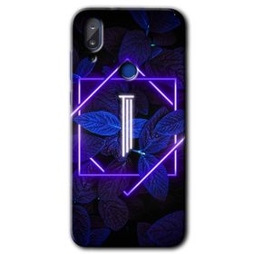 Vestel E5 Dark Neon Yaprak I Harfi Baskılı Uyumlu Silikon Kılıf