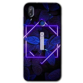 Vestel E5 Dark Neon Yaprak I Harfi Baskılı Uyumlu Silikon Kılıf