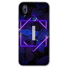 Vestel E5 Dark Neon Yaprak I Harfi Baskılı Uyumlu Silikon Kılıf