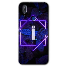 Vestel E5 Dark Neon Yaprak I Harfi Baskılı Uyumlu Silikon Kılıf