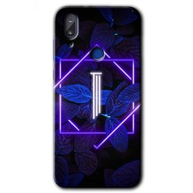 Vestel E5 Dark Neon Yaprak I Harfi Baskılı Uyumlu Silikon Kılıf