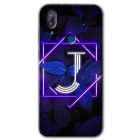 Vestel E5 Dark Neon Yaprak J Harfi Baskılı Uyumlu Silikon Kılıf