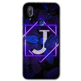 Vestel E5 Dark Neon Yaprak J Harfi Baskılı Uyumlu Silikon Kılıf
