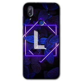 Vestel E5 Dark Neon Yaprak L Harfi Baskılı Uyumlu Silikon Kılıf