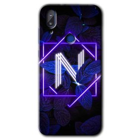 Vestel E5 Dark Neon Yaprak N Harfi Baskılı Uyumlu Silikon Kılıf