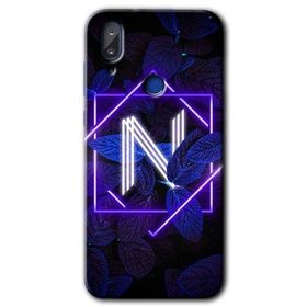 Vestel E5 Dark Neon Yaprak N Harfi Baskılı Uyumlu Silikon Kılıf