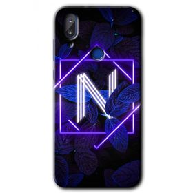 Vestel E5 Dark Neon Yaprak N Harfi Baskılı Uyumlu Silikon Kılıf
