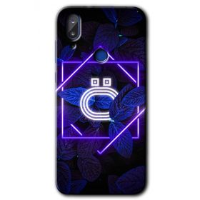 Vestel E5 Dark Neon Yaprak Ö Harfi Baskılı Uyumlu Silikon Kılıf
