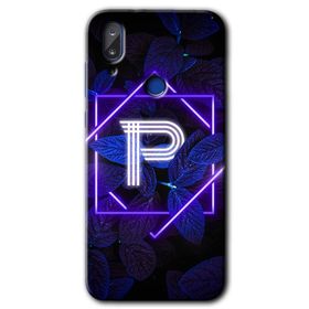 Vestel E5 Dark Neon Yaprak P Harfi Baskılı Uyumlu Silikon Kılıf