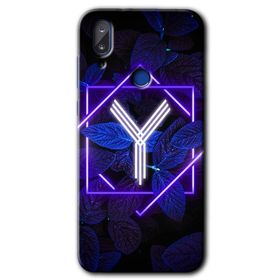 Vestel E5 Dark Neon Yaprak P Harfi Baskılı Uyumlu Silikon Kılıf
