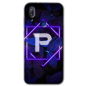 Vestel E5 Dark Neon Yaprak P Harfi Baskılı Uyumlu Silikon Kılıf