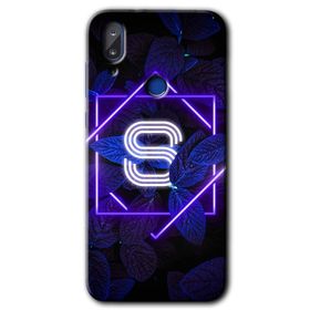 Vestel E5 Dark Neon Yaprak S Harfi Baskılı Uyumlu Silikon Kılıf