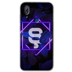Vestel E5 Dark Neon Yaprak S Harfi Baskılı Uyumlu Silikon Kılıf